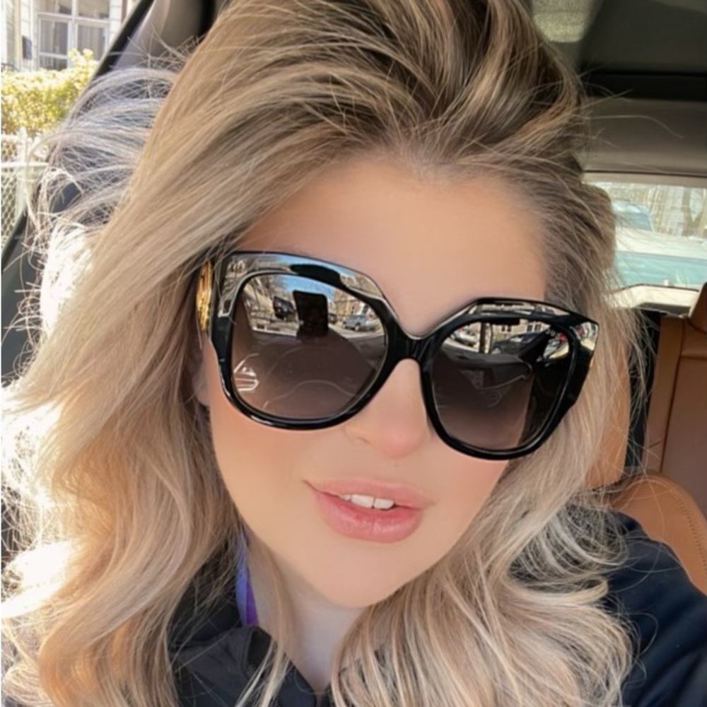 NEW GUCCI GG1407S 001 BLACK GREY AUTHENTIC SUNGLASSES - Picture 12 of 16